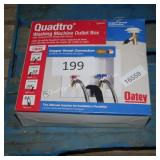 quadtro washing machine outlet box