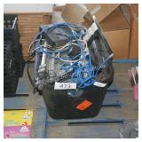 tote of asst electronics