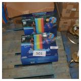 2 lighted pool floats