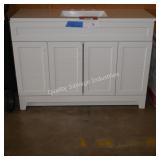 48' vanity w top (broken back plate)