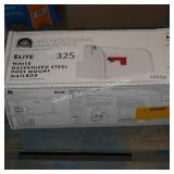 white gal. post mount mailbox