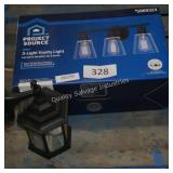 3 light vanity & outdoor light
