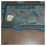 welcome outdoor mat