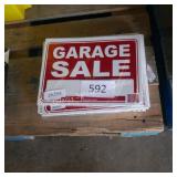 ctn of garage sale signs