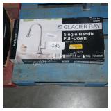 single pull down kitchen faucet