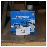 roto pump drill powered transfer pump kit