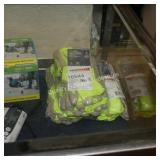 3/5pk yellow coated gloves (display)