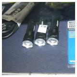3 energizer flashlights (display)