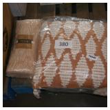 pillow and throw blanket