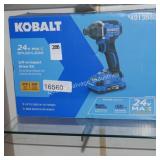 kobalt 24v 1/4ï¿½ impact w/ batt/chg (display)