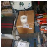 ctn of white sticky labels