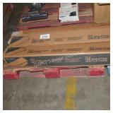 2 led shop lights and valance hardware