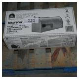 gray gal. post mount mailbox