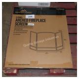 3 panel fireplace screen