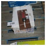 box of tile and trowel