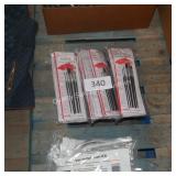 3pks of asst size paint brushes