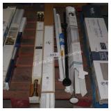 lot of shower/curtain/closet rods