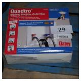 quadtro washing machine outlet box