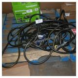 water hose and sprayers