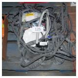 water hose and sprinkler