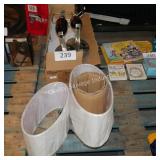 2 wall mount lights w shades