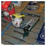 water hose and sprinklers