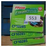 3 fram cabin air filters