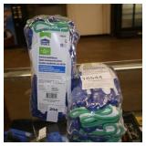 2/10pk white coated gloves sz lg (display)