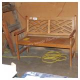 wooden bench