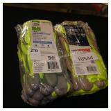 2/5pk yellow coated gloves sz lg (display)