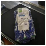 5pk white coated gloves sz lg (display)