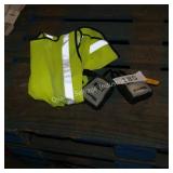 2 lock boxes & safety vest
