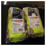 2/5pk yellow coated gloves sz lg (display)