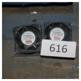 6 fans w/ metal casings