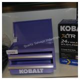 purple mini kobalt toolbox lid/corner bent