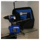 kobalt 24v drill w/batt&chg (display)