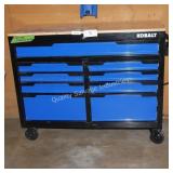 kobalt 9 drawer toolbox NO KEY 4 DRAWERS UNLOCKED