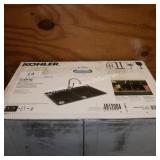 kohler matte black double bowl sink