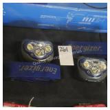 2 energizer head lamps (display)