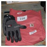 gloves & lg s/s shirt