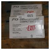 2 exit signs