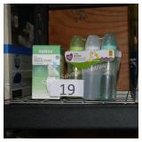 silicone breast pump & 3pk 9oz bottles