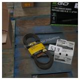 vent motor and mower belt