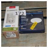 smart lock and round light