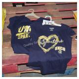2 uncg shirts asst size