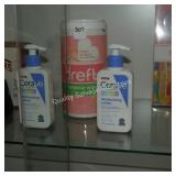 2 cerave lotion & dreft wipes (display)