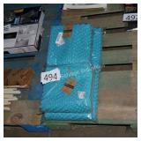 4 teal pillow cases