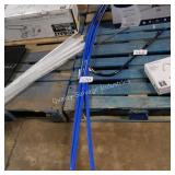 3 blue pex tubes
