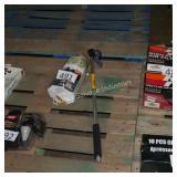 water hose and sprayer