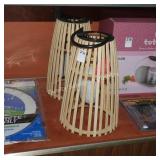 2 opal house candle lanterns (display)